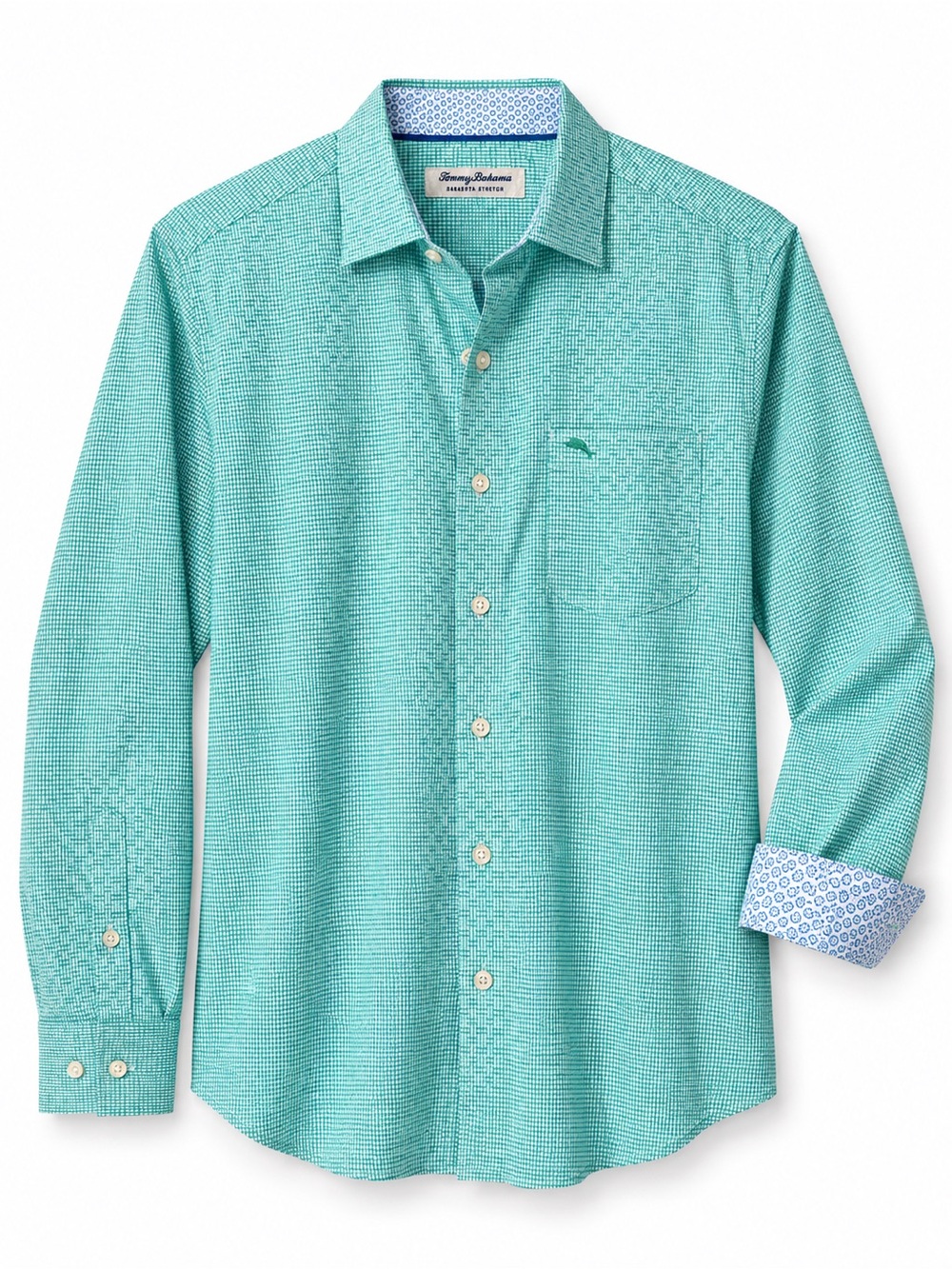 Tommy Bahama Sarasota Stretch Ventura Isles IslandZone Coolmax Shirt S